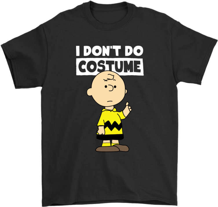 I Don't Do Costume Halloween Peanuts Charlie Brown - We Re Just Two Lost Souls Swimming Fish Bowl (900x900), Png Download