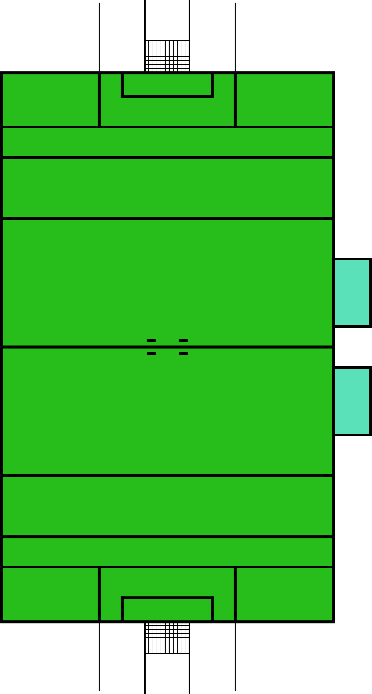 Go To Image - Cancha De Tocho Bandera (539x1005), Png Download