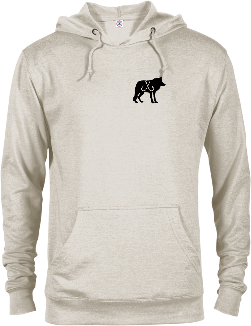 Black Wolf Terry Hoodie - Sweatshirt (1155x1155), Png Download