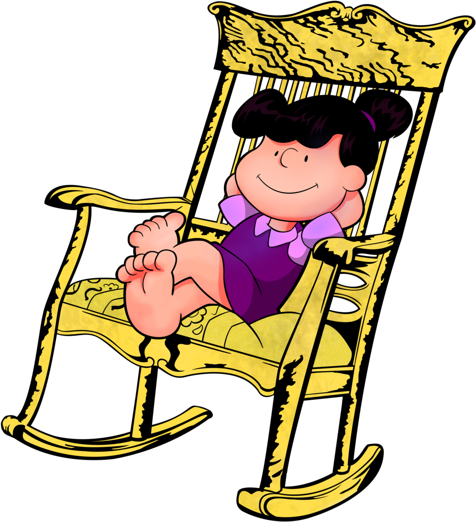 Violet Sitting On A Rocking Chair By Waffengrunt - Patty And Violet Vs Charlie Brown (965x1057), Png Download