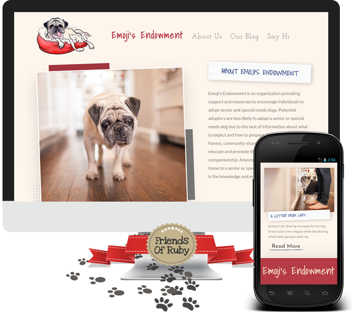 Emoji's Endowment - Pug (697x619), Png Download