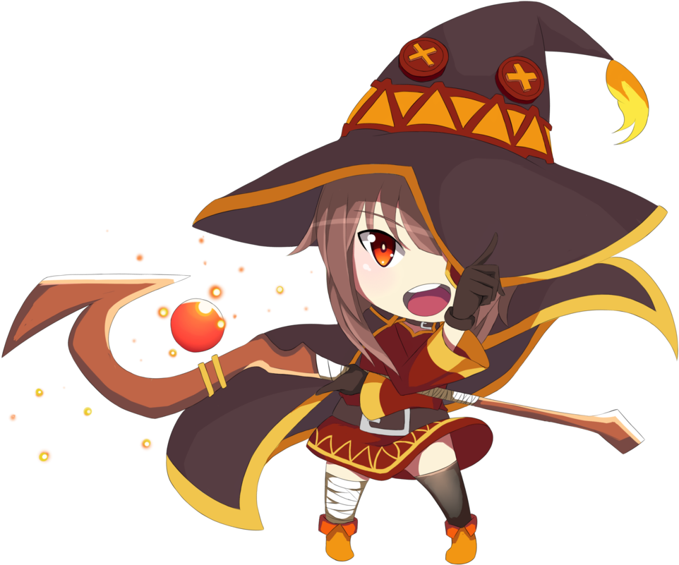 Megumin By Sky N Fly-d9vkcdk - Megumin Chibi Png (1024x1448), Png Download