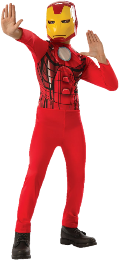 Deguisement Iron Man Enfant (506x913), Png Download
