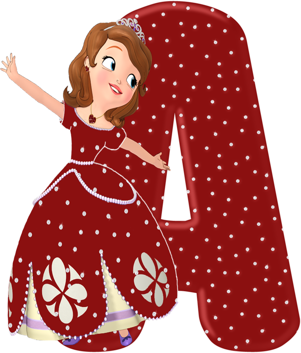 Alfabeto Decorativo Alfabeto Princesa Sofia 5 Png - Letras De Abecedario De La Princesita Sofia (984x1154), Png Download