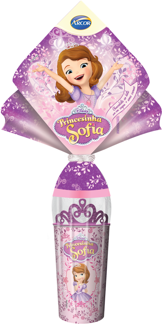 Princesinha Sofia 100g - Ovo Da Princesinha Sofia (745x1276), Png Download
