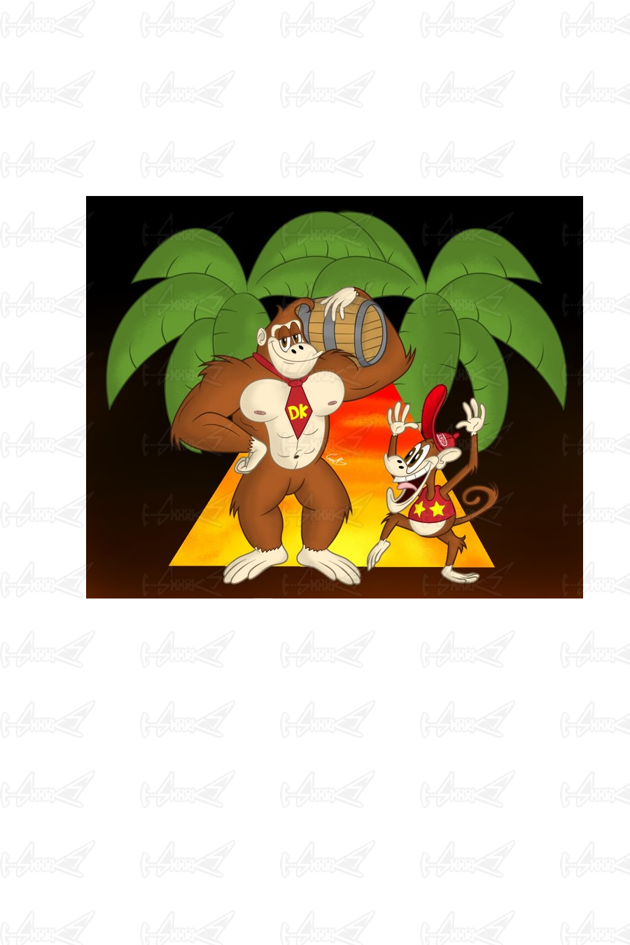 Donkey Kong - Cartoon (900x1350), Png Download