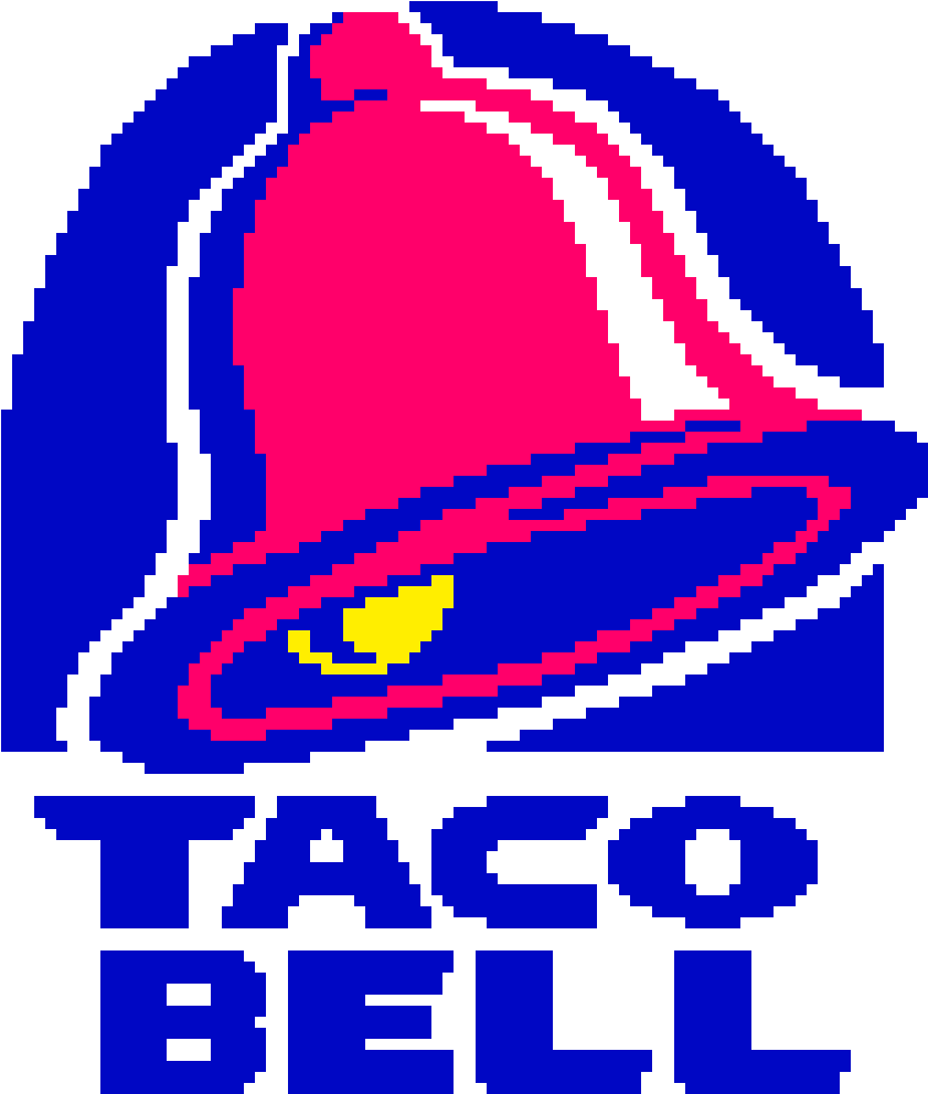 Taco Bell - Pixel - 90s Taco Bell Dog (1000x1110), Png Download