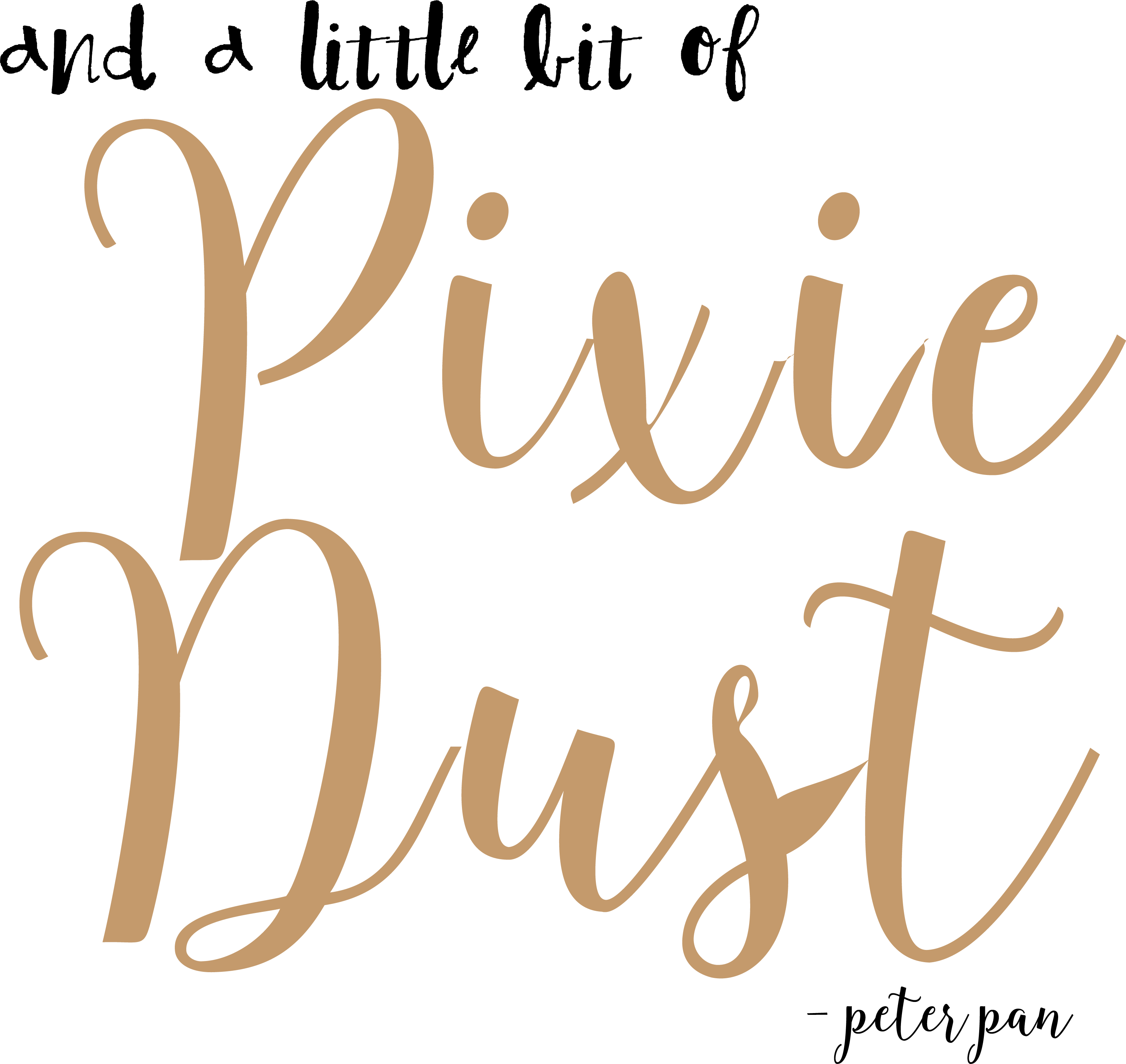 Download And A Little Bit Of Pixie Dust Cute Pixie Dust Quotes PNG