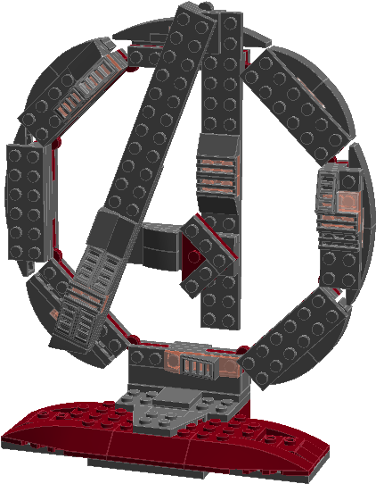 Avengers Minifig Stand - Statue (1126x616), Png Download