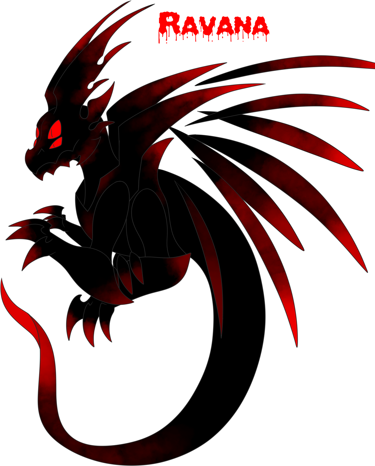 Ravana~ I Wanted To Make Another Demon Oc And Here - Illustration (1280x1707), Png Download