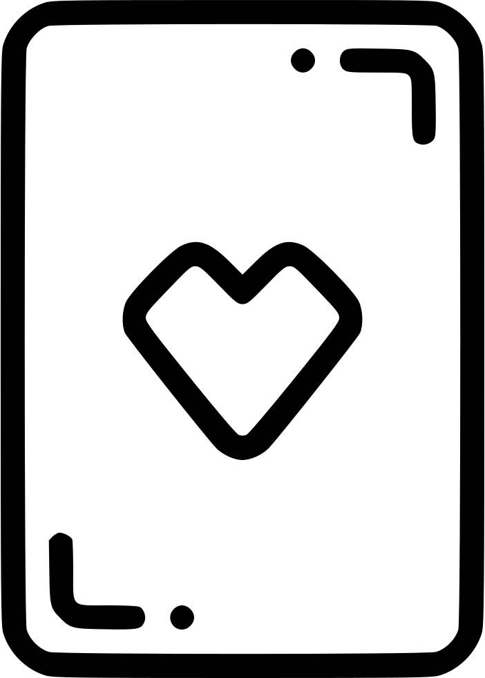 Casino Playing Card Heart Gamble Luck Comments (702x980), Png Download