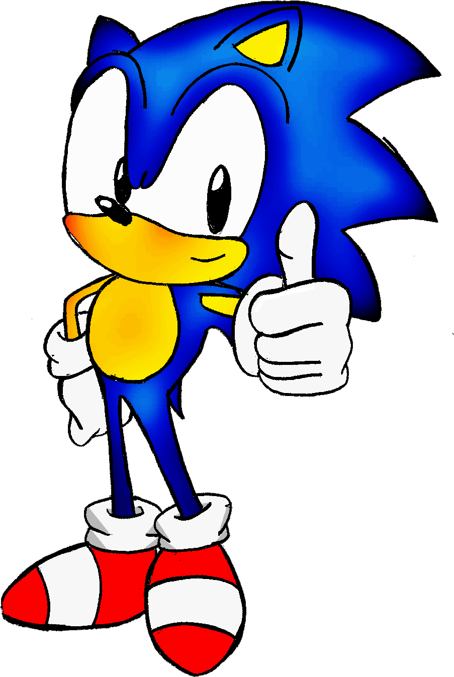 Hedgehog Clip Art Free - Sonic Clipart (1300x1526), Png Download