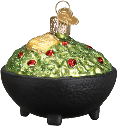 Guacamole Ornament - Old World Christmas Guacamole Glass Christmas Ornament (582x582), Png Download