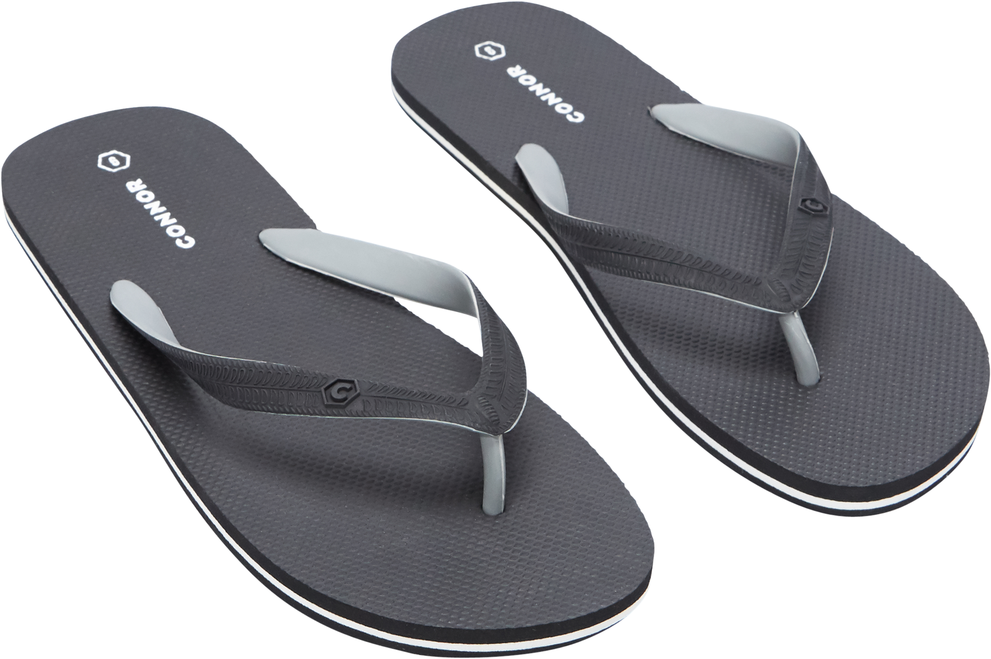 Black Micky Thong - Flip-flops (3000x3000), Png Download