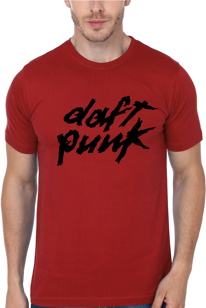 Daft Punk Men Red T Shirt & Hoodie - Dragon Ball Pocket Shirt (960x1010), Png Download