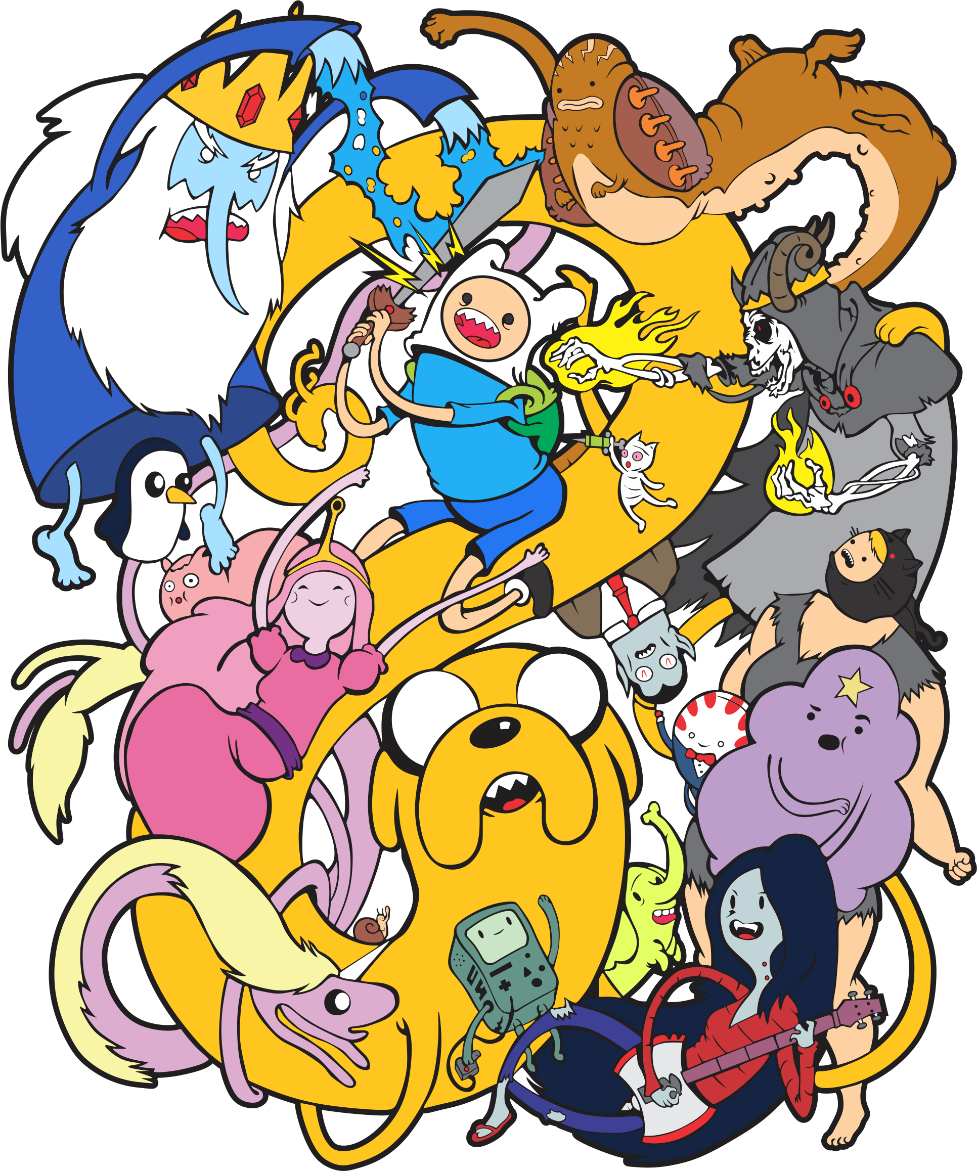 Adventure Time - Cartoon (1932x2316), Png Download