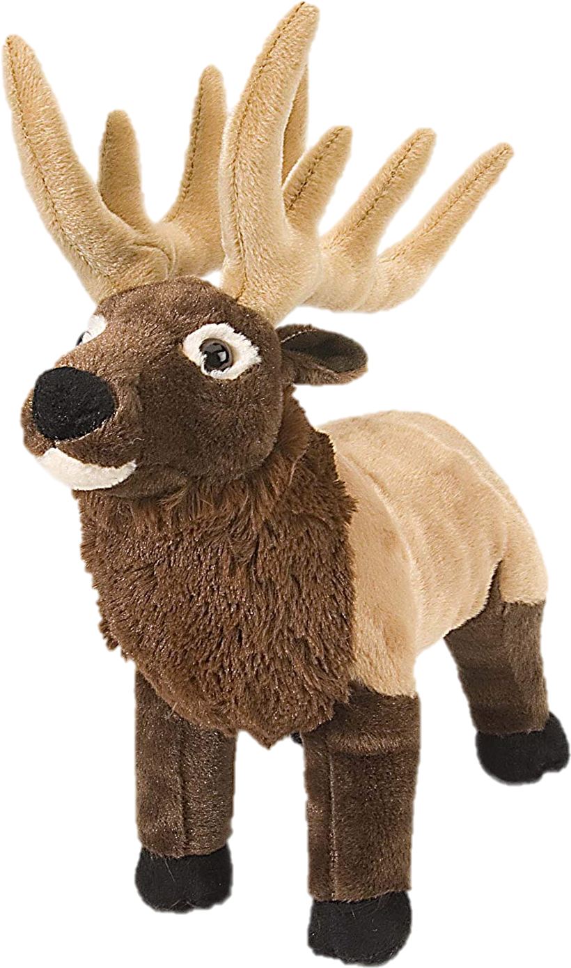 Elk Plush - Wild Animals Plush Toy (924x1500), Png Download