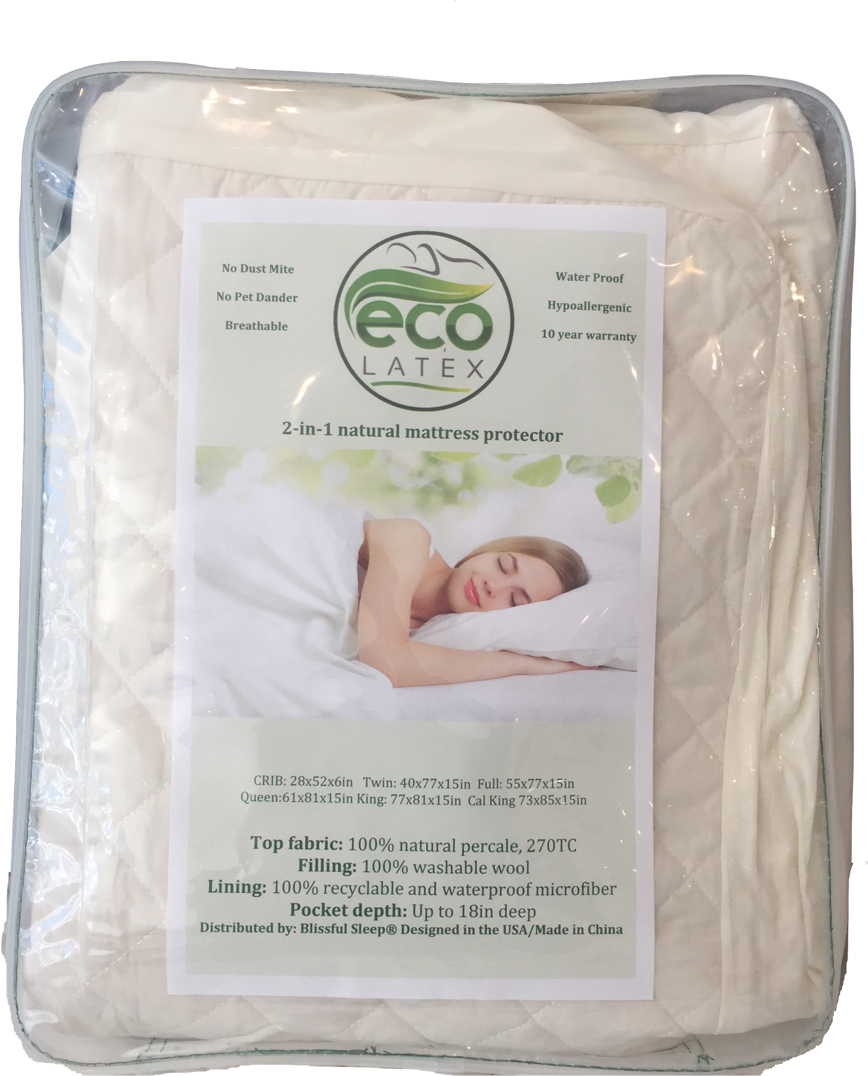 Mattress Pad-marvelous Downtown Wool Mattress Pad - Pillow (2000x2667), Png Download