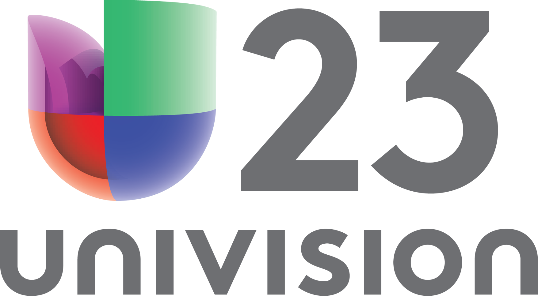 Univision 23 Stacked - Univision (1755x967), Png Download