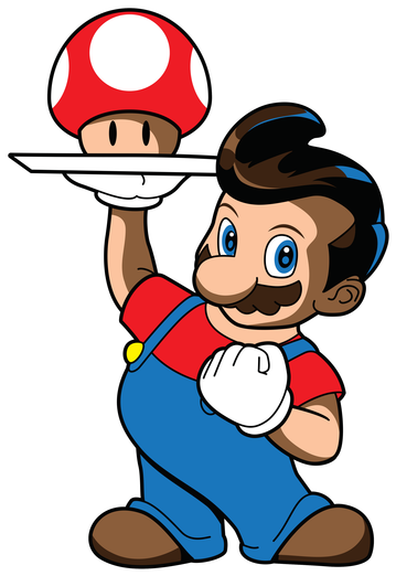 Big Mario Tee Design By Brinkerhoff - Big Mario (600x600), Png Download