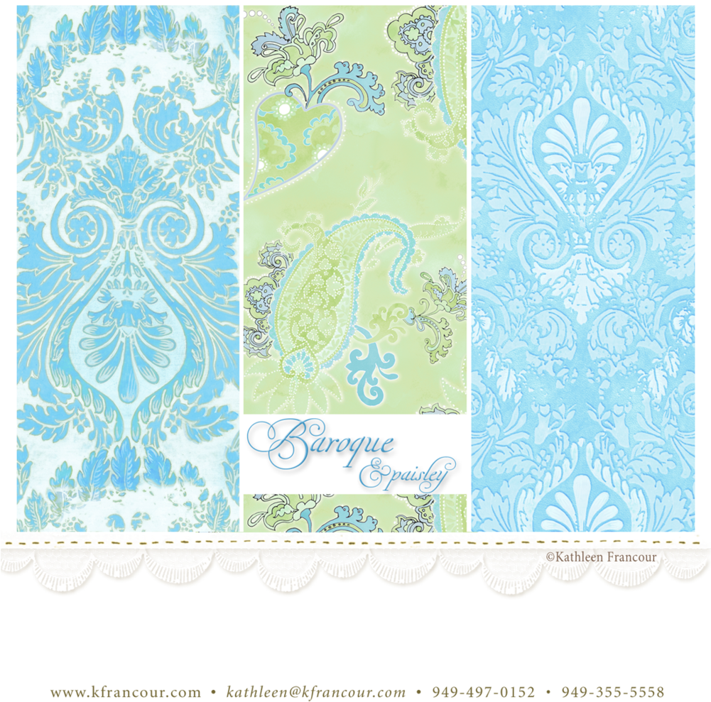 Baroque & Paisley Gallery Pg - Motif (1000x1000), Png Download