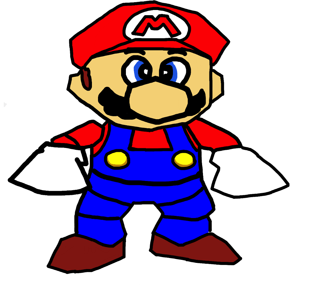 Mario Sticker - Cartoon (1024x968), Png Download