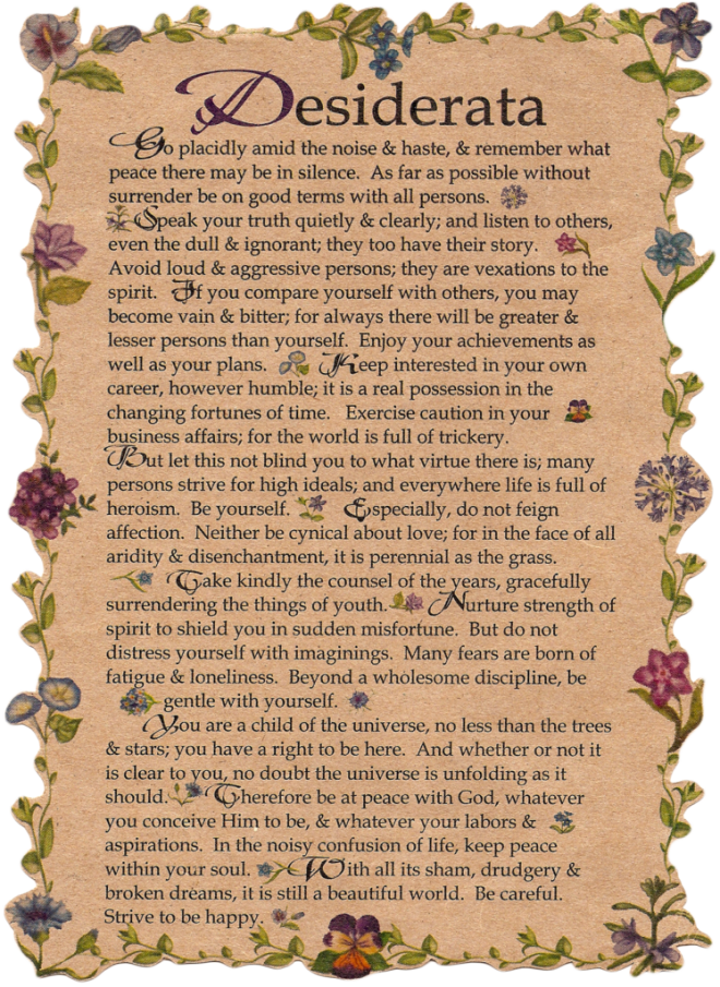 Poem Sited By Morgan Freeman On Oprah's Master Class - Desiderata Poem In Spanish (660x905), Png Download
