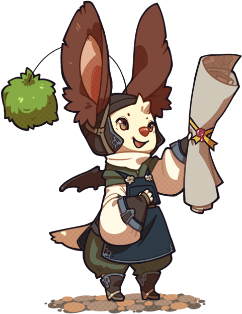 I'm The Loyal Messenger Of The Moogle King And Came - Cartoon (500x650), Png Download