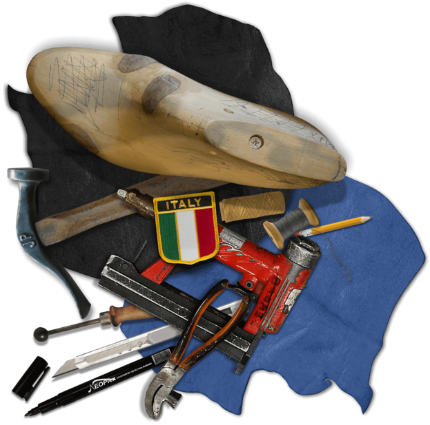 Handcrafted In Italy - Shoe (623x617), Png Download