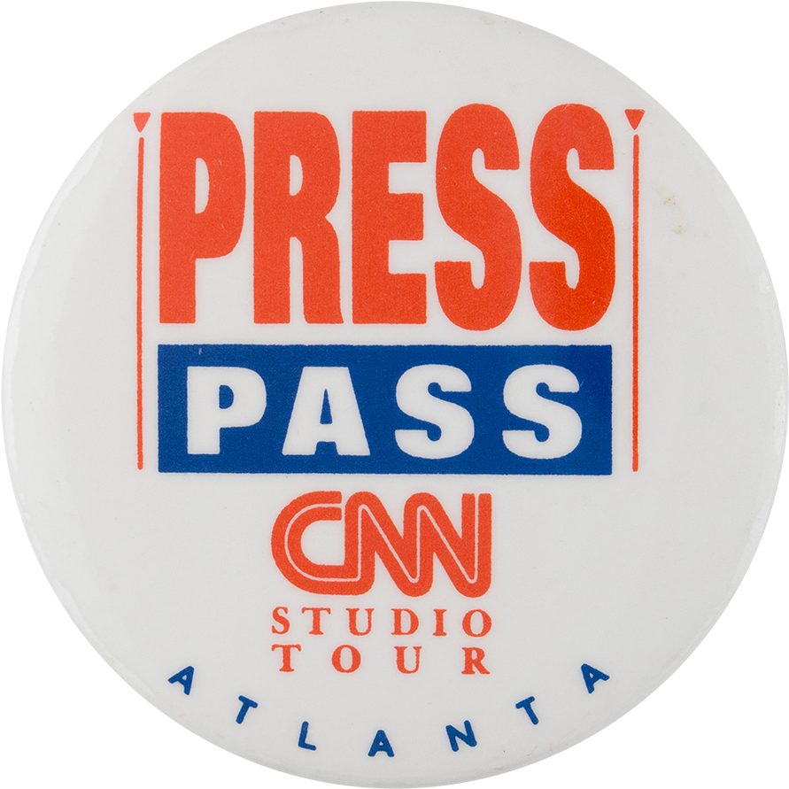 Cnn Press Pass Events Button Museum - Cnn Press Badge (1000x1006), Png Download