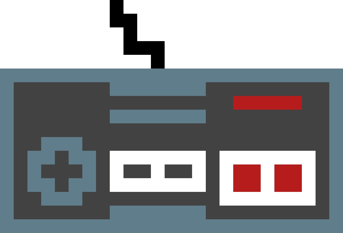 Nes Controller - Nes Controller Pixel Art (1200x816), Png Download