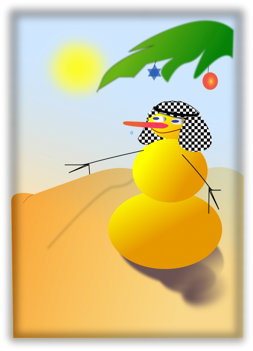 Desert Winter Clip Art (500x693), Png Download