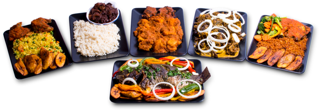 Nigerian Cuisine - Nigerian Food Catering (1024x355), Png Download