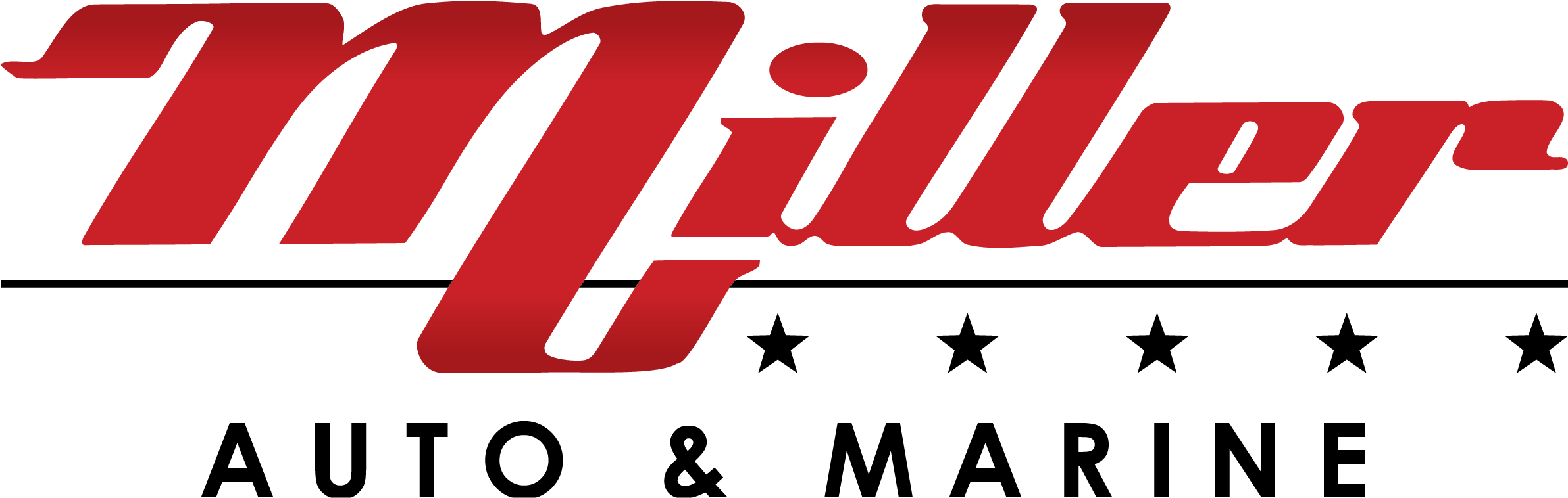 » Miller - Miller Auto And Marine (2386x807), Png Download