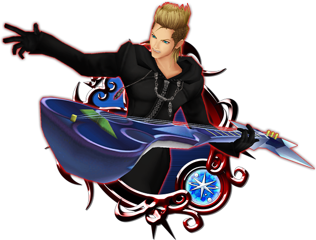 Kingdom Hearts Ii The 9th Member Of Organization Xiii - Kingdom Hearts Key Art 11 (637x483), Png Download