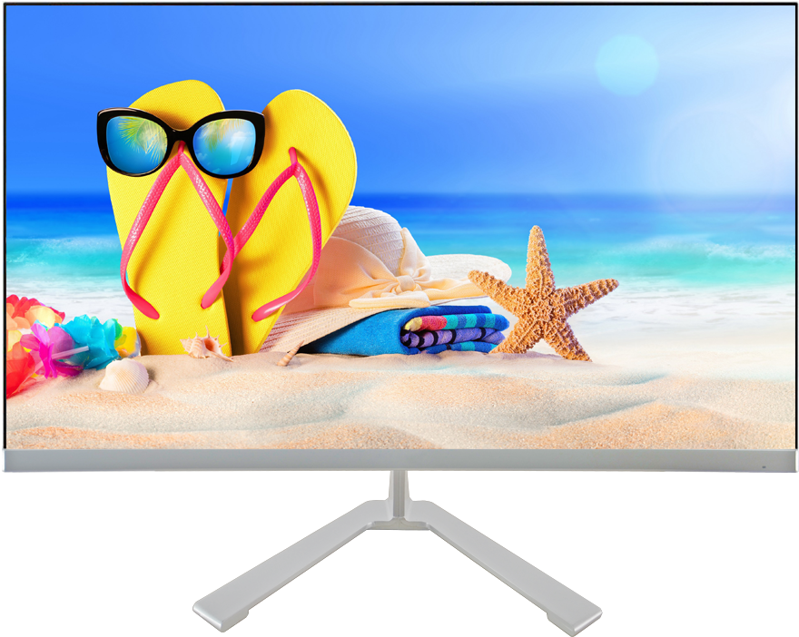 8 Inch 1920 1080 Full Hd Led Pc Game Monitor Slim 24inch - Fondos De Pantalla De Verano (1000x1000), Png Download