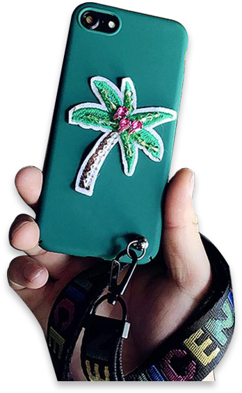 144-coconut Trees Cover Case For Iphone - Mobile Phone Case (620x620), Png Download