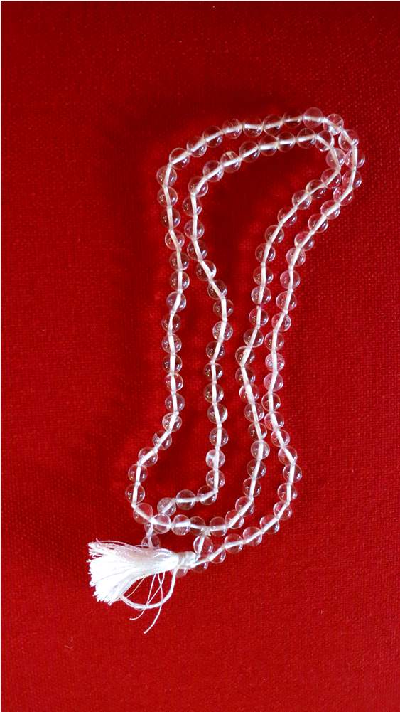 108-bead Crystal Mala, Knotted - Cross-stitch (1000x1000), Png Download