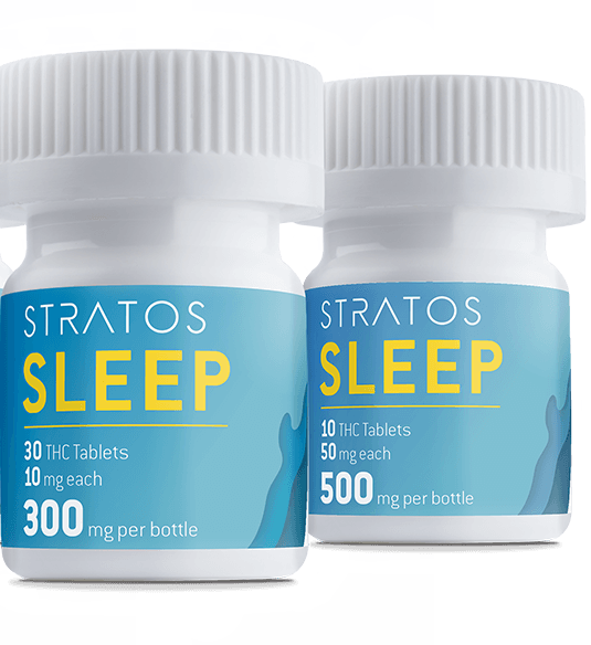 Stratos Sleep 500mg - Bottle (535x584), Png Download