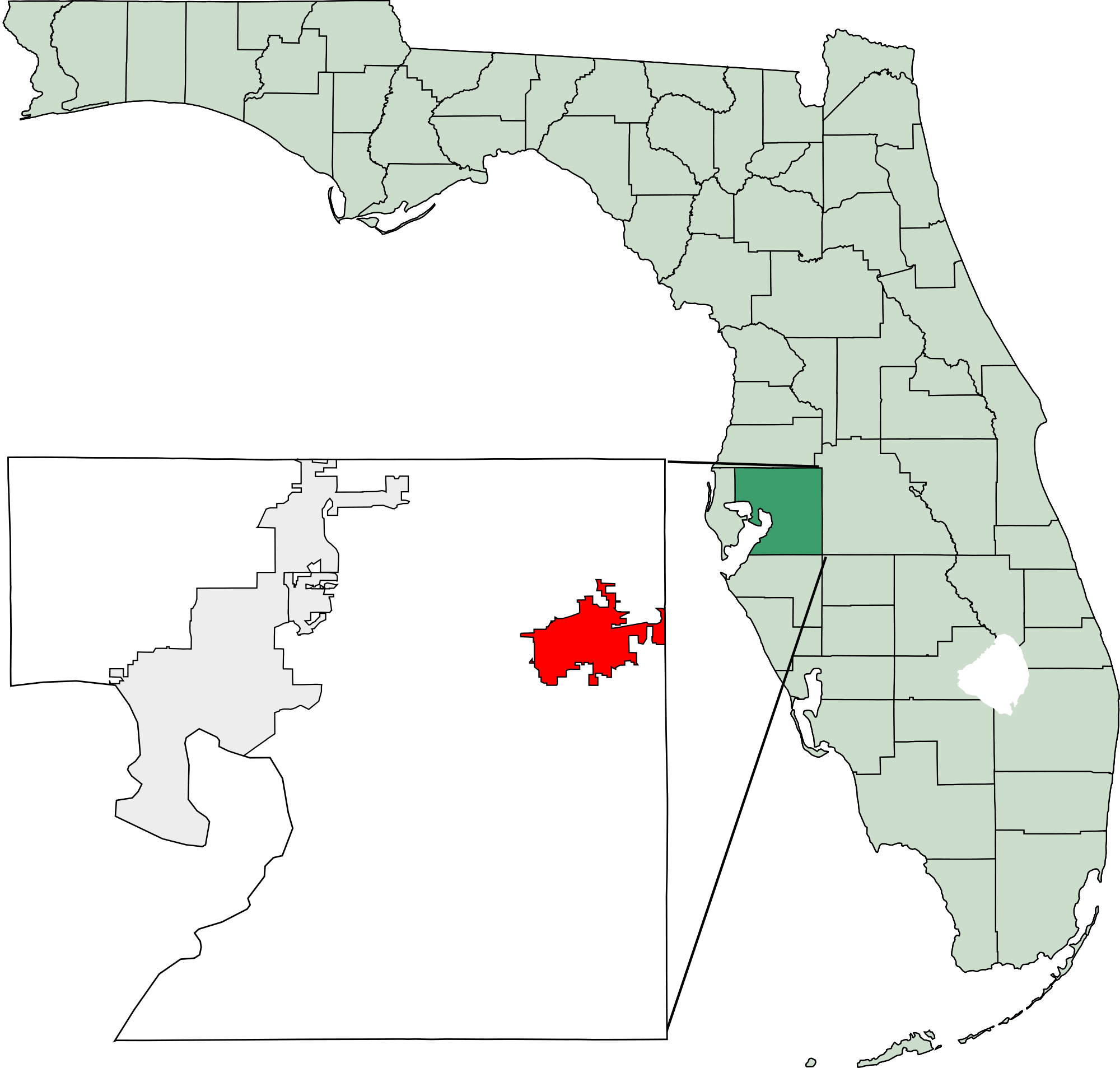Plant City On Map Of Florida - Plant City Florida Map (2000x1907), Png Download