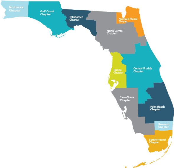 Chapter - Florida East Gulf Coastal Plain Map (600x580), Png Download