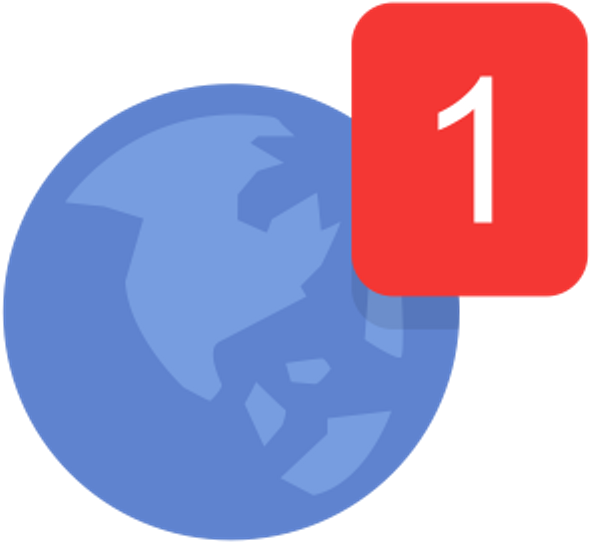 Facebook Sticker - Fb Notification Icon Png (1024x1024), Png Download