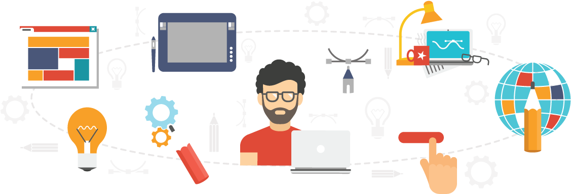 Creative Web Design Services Company In India (1243x427), Png Download