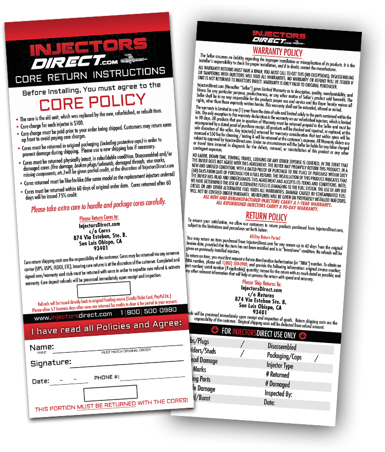 Injector's Direct Card Design - Document (1225x920), Png Download