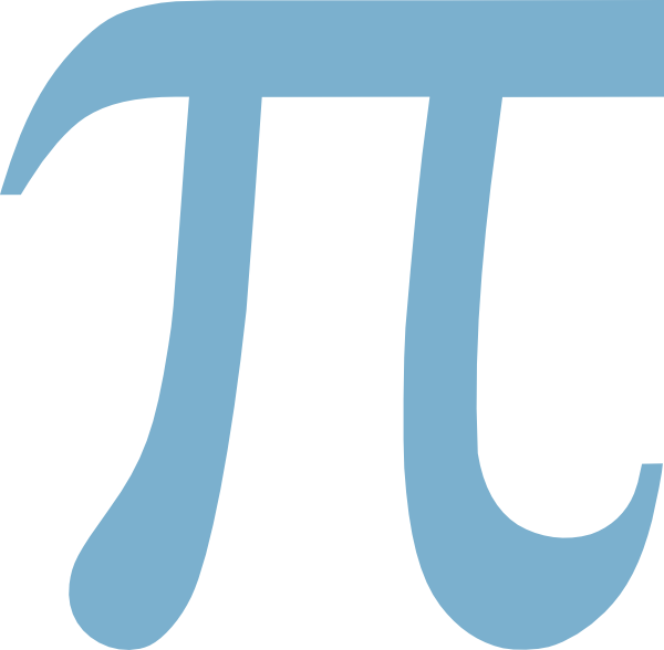 Small - Pi Symbol In Blue (600x588), Png Download