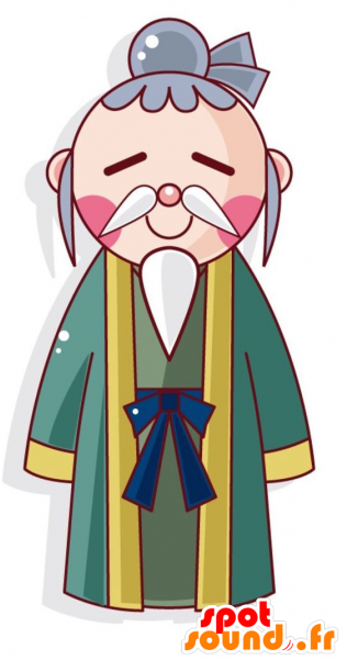 Picture Free Library Purchase Mascot Chinese Man In - Old Chinese Man Clipart (600x600), Png Download