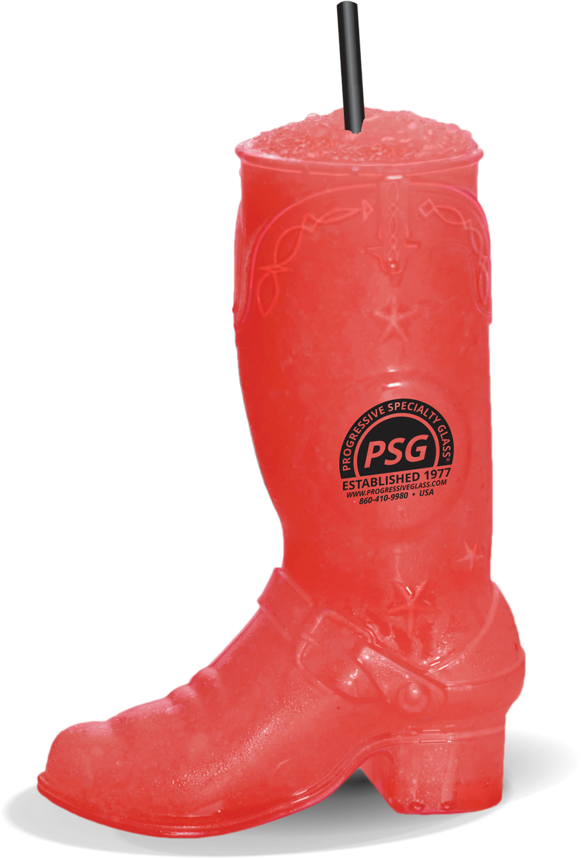 18oz Plastic Cowboy Boot - Cowboy Boot (908x1280), Png Download