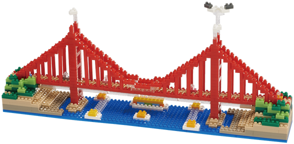 Golden Gate Bridge - Golden Gate Bridge Toy (600x600), Png Download