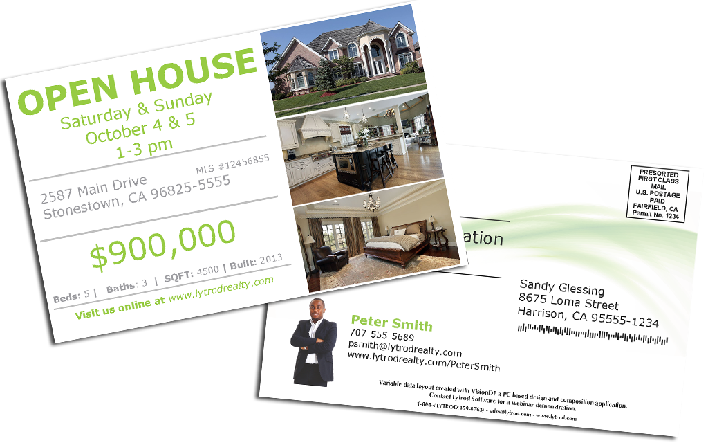 Realty Open House Postcard - Flyer (1024x640), Png Download