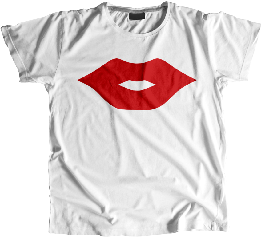 Red Lips Tee (1000x1127), Png Download